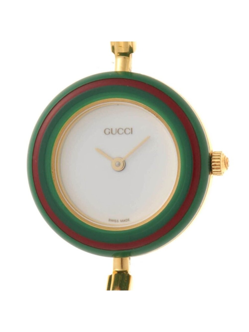 Gucci Watch Change Bezel 11/12.2 White Dial Quartz